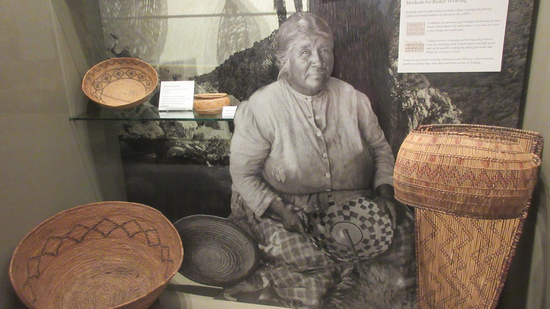 Basket weaving exhibit