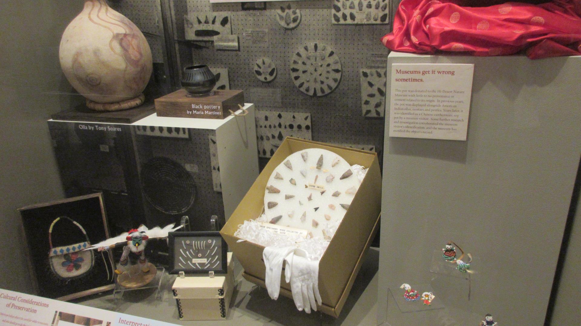 Pottery and jewelry exhibit