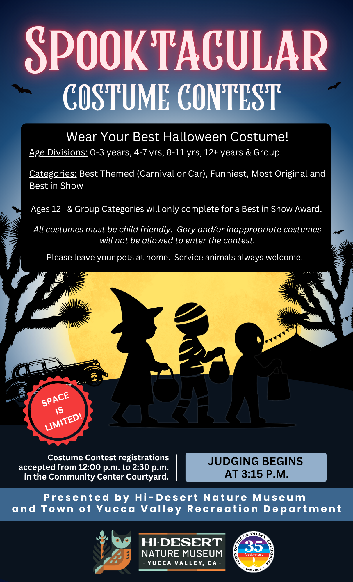 2026 Spooktacular Costume Contest Flyer 8x14